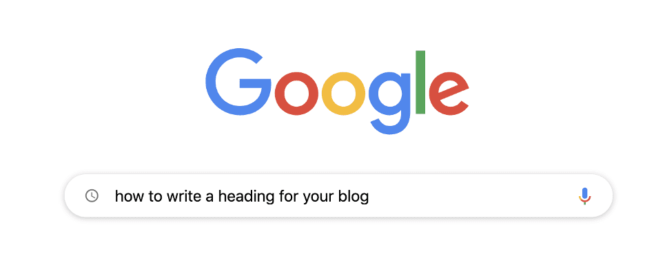 How to write a heading for your blog