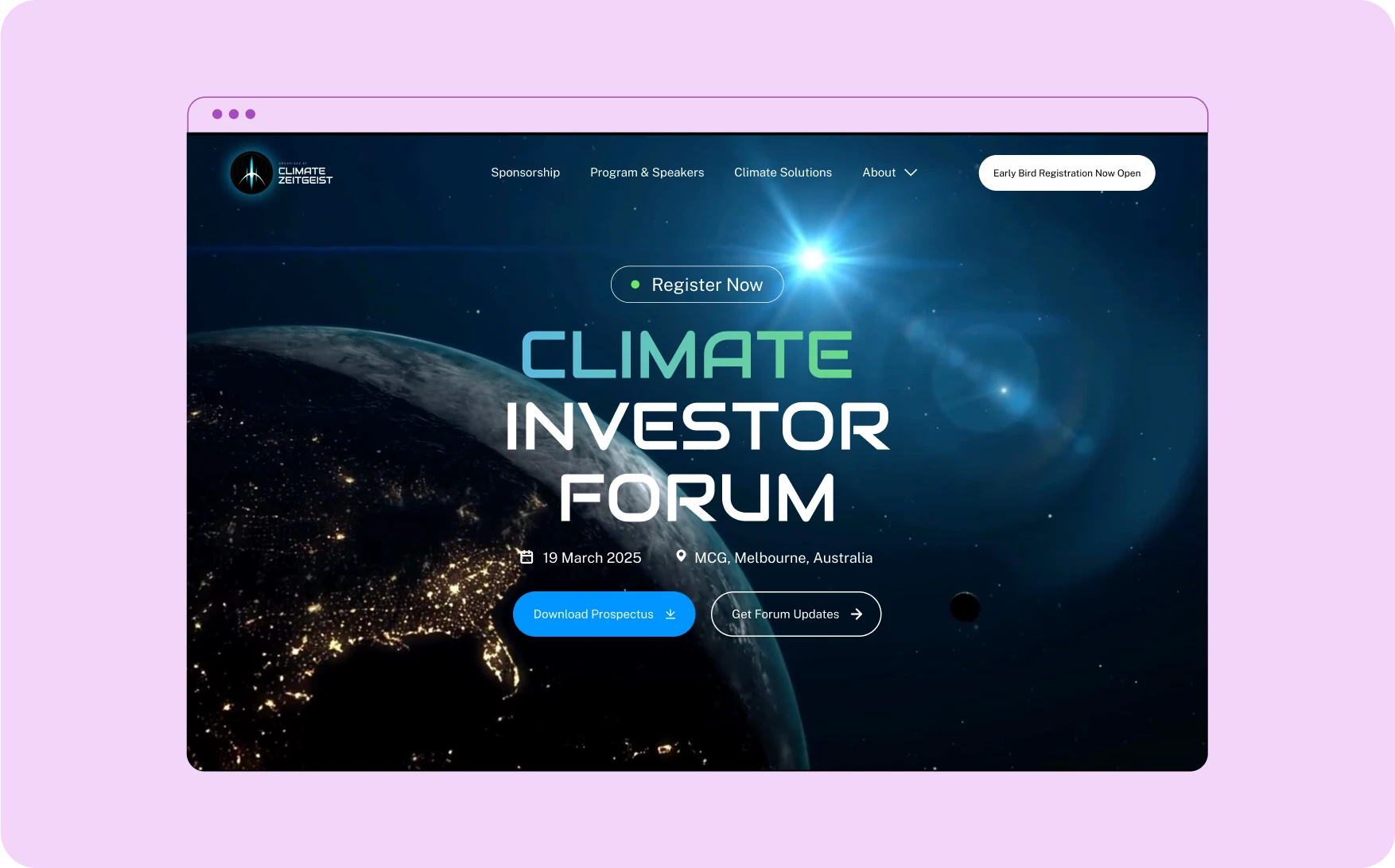 climate investor forum